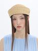 Beulaunhaes Back Ribbon Straw Beanie - Natural