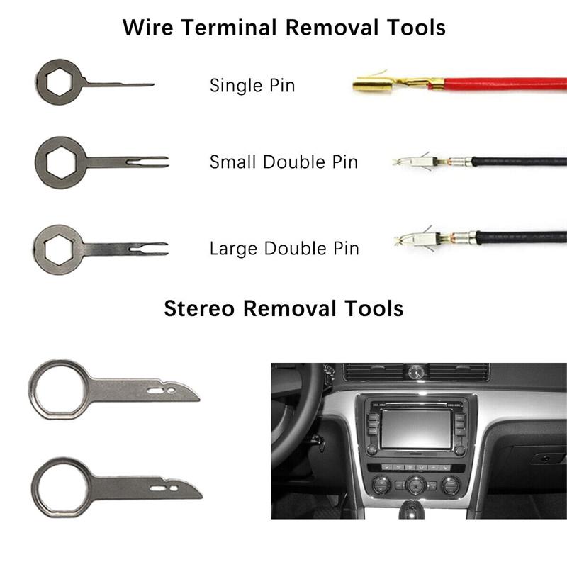 Zestaw narzędzi do demontażu drzwi wewnętrznych, paneli wykończeniowych, zestaw do demontażu deski rozdzielczej, narzędzie do naprawy otwierania samochodu, zestaw kluczy