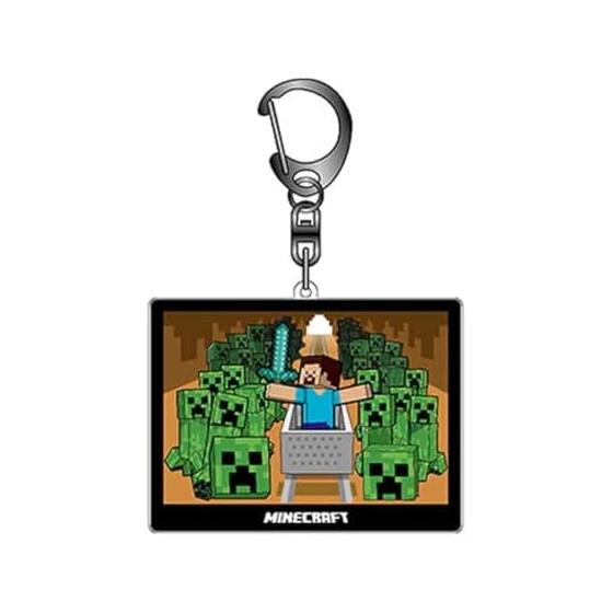 K Company Minecraft Plump Keychain (Scene Photo) Cave MCT-PB-DK H64 x W80 x D10mm