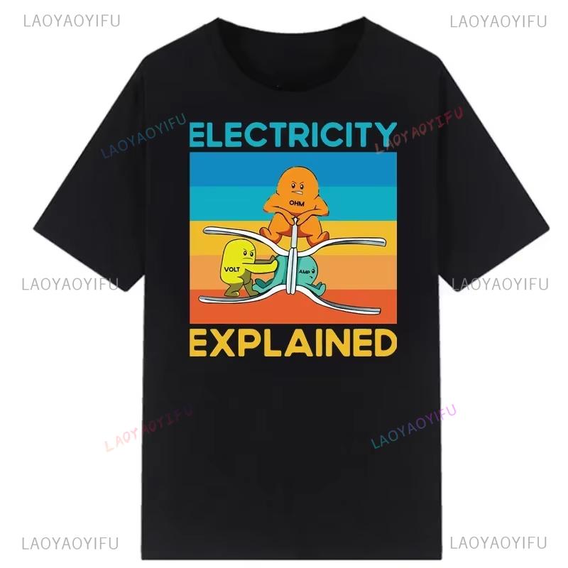 Electronic Printed Tshirt Novelty Electrical Engineer Graphic Oneck Tshirt Classic Shirt Street Jacket for Aesthetic Tops