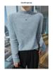 Cozy Mink Velvet Knitted Turtleneck Sweater - Soft, Warm, Loose-Fit for Autumn/Winter