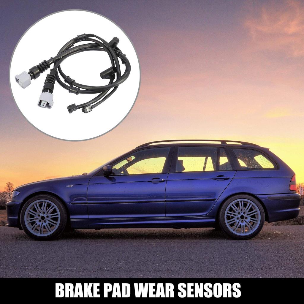 X AUTOHAUX Car Rear Brake Pad Wear Sensor 2 Pin for Lexus LS460 2009-2016 47770-50100 2 Pack