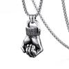 New Accessories European and American Fashion Gym Dumbbell Men's Titanium Steel Pendant Necklace