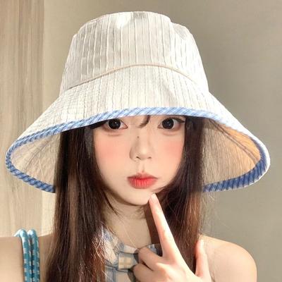 Bowknot Fisherman Hat Adjustable Sun Cap New Sunscreen Hat  Beach