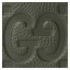 Gucci Jumbo GG Double G logo embossed flip closure leather wallet men's dark green