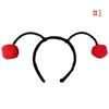 Kids Elf Ladybug Bee Furry Pom Ball Headband Hair Hoop Cosplay Costume Headwear Hair Clips for Girls Korean Accessories Headwear