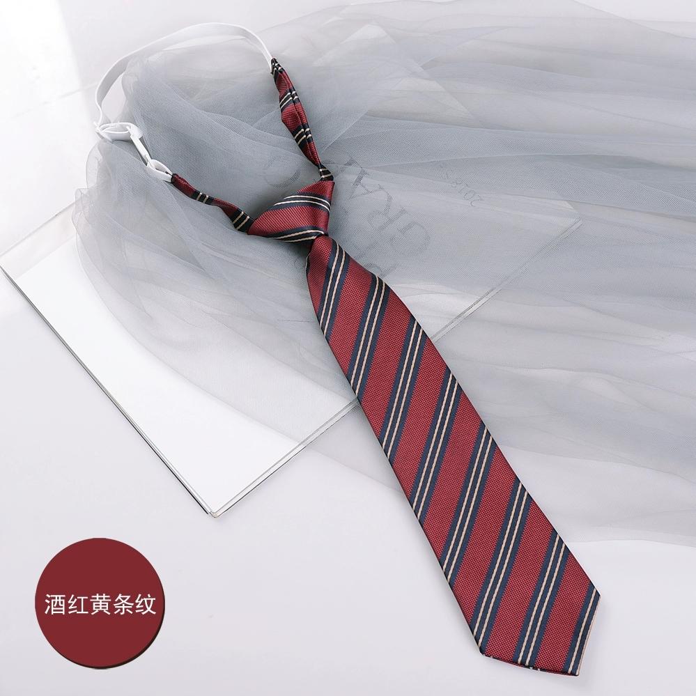 Preppy Chic JK Ties Women Young Girls Striped Necktie Retro Badge Brown Lazy-tie College Student DK Uniform Shirt Dress Cravat