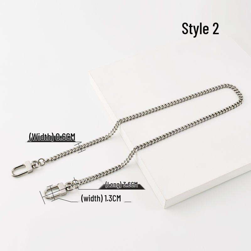 

Металлическая цепочка для сумки для замены ремня - Совместима с сумками под мышкой, рюкзаками и сумками через плечо 60cm (Underarm fit for all heights)