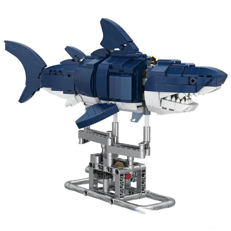 Mechanical Shark Building Blocks Innovative Design Inspire Imagination Play Time