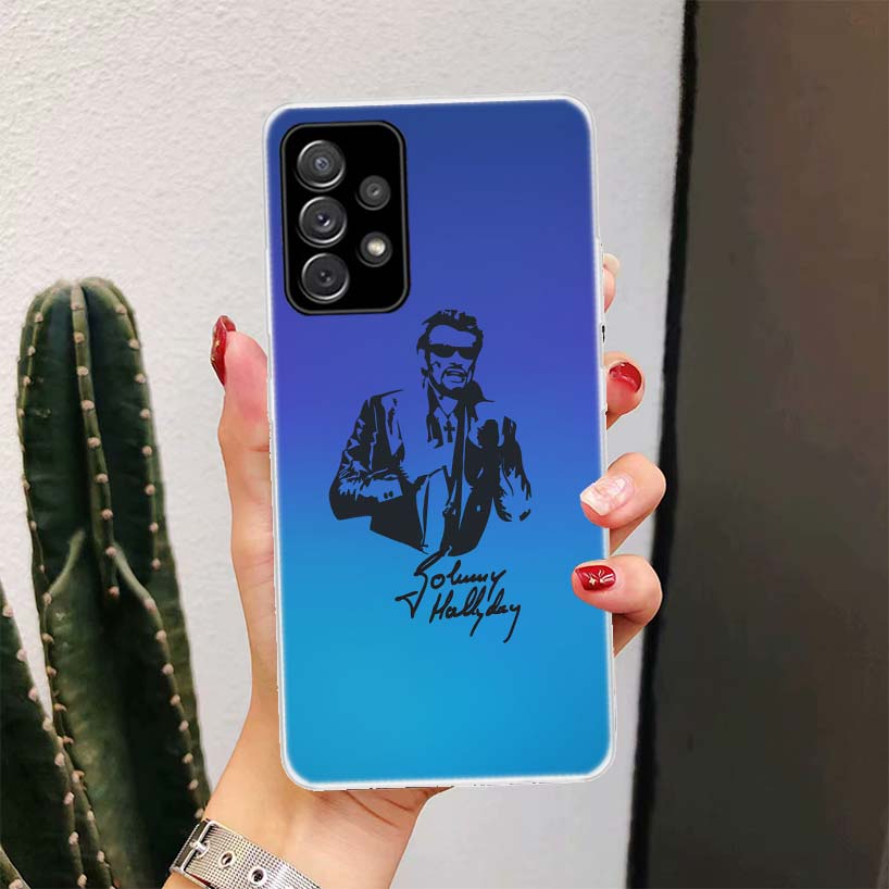 Johnny Hallyday Music Phone Case for Samsung Galaxy A17 A16 A15 A14 A13 A57 A56 A55 A54 A53 A37 A36 A35 A34 A33 A26 A25 A24 A23