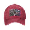 FNF Bad Time Trio Friday Night Funkin Game Washed Denim Cap Casual Baseball Caps Adjustable Hat Summer Unisex Baseball Hats