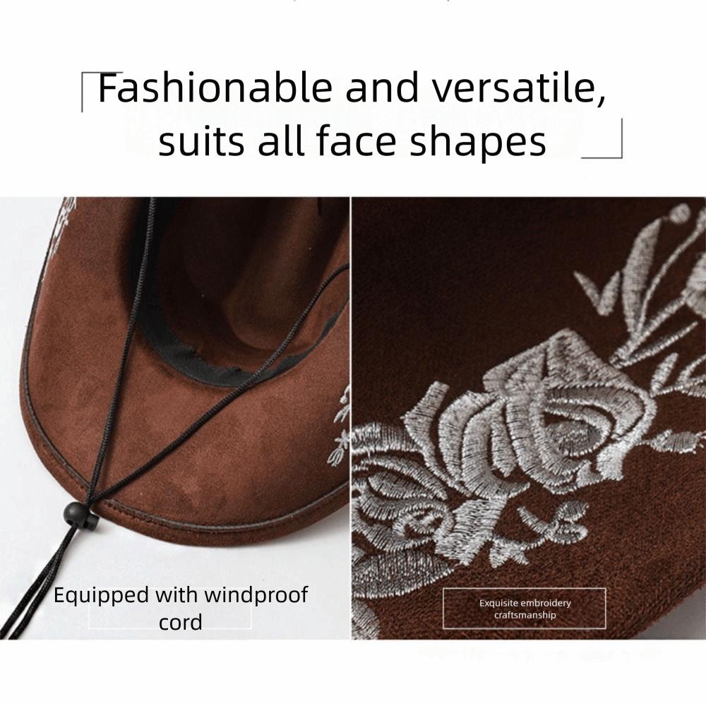 Formal Occasion Embroidered Felt Top Hat British Vintage Hats  Men Women