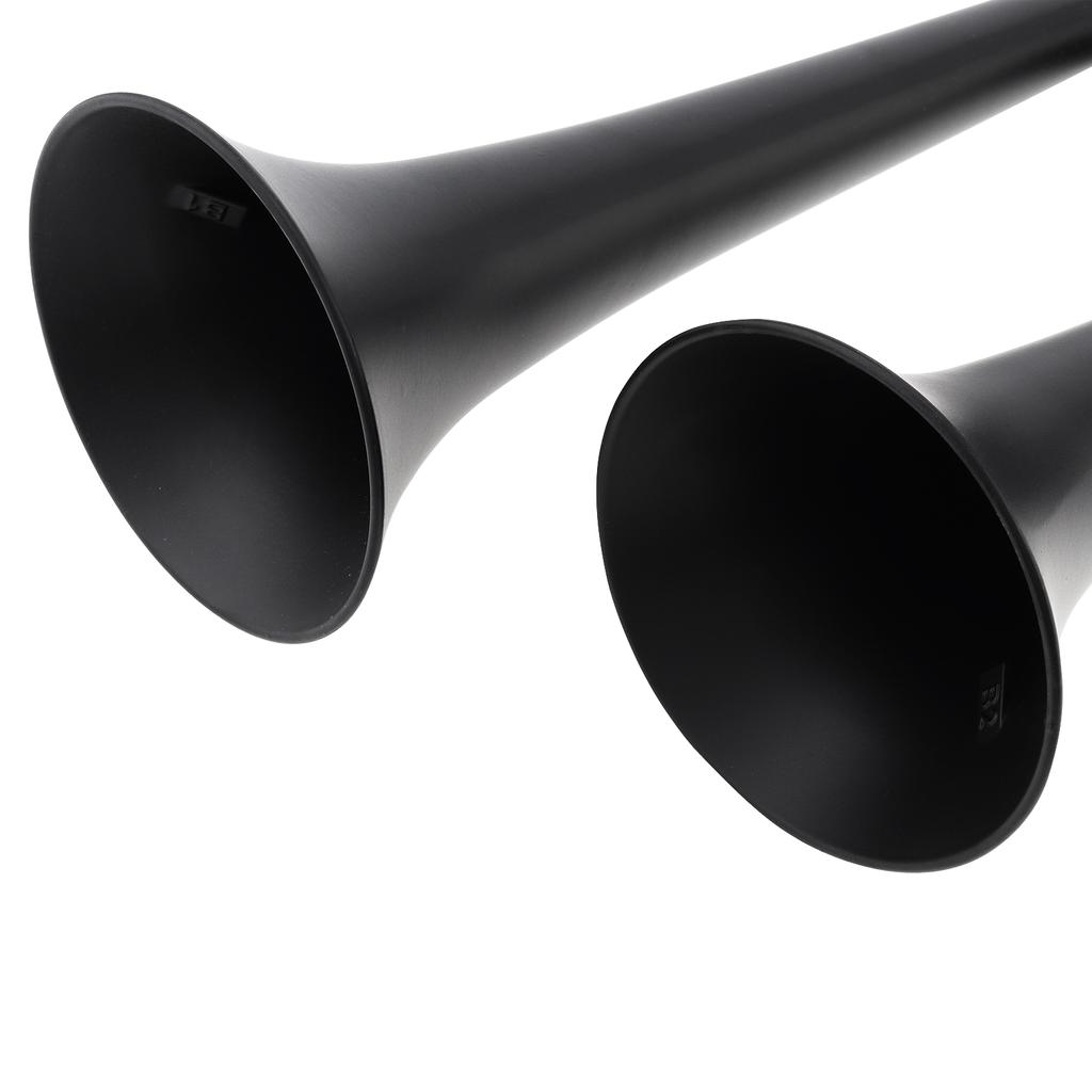 24V 300dB Super Laut Zinklegierung Doppelhorn Lufthorn Schwerlast Hoch Tief Doppelton Einstellbar Schwarz für Fahrzeug LKW Auto Modifikation