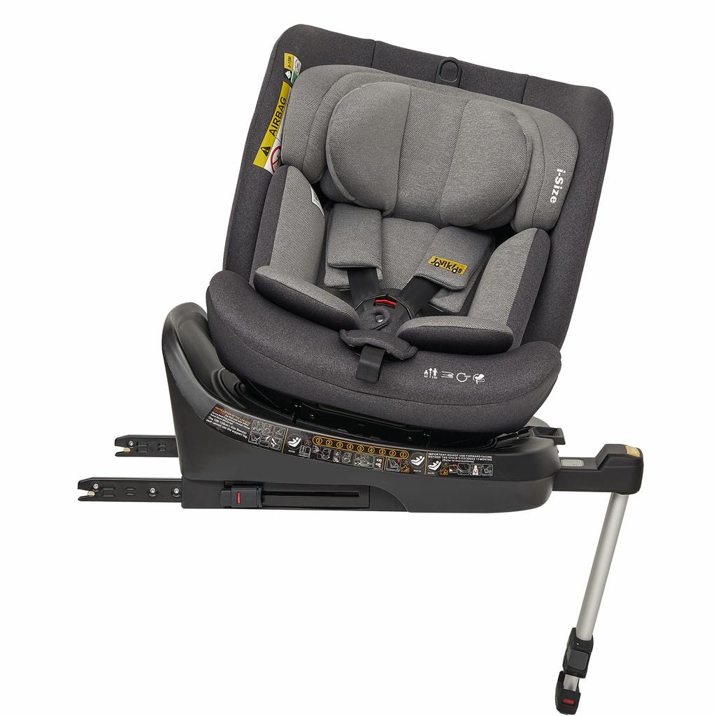 360 Rotating Child Car Seat, ISOFIX, i-Size 40-150cm, 0-12 Years, Rear-Facing, ECE R129 (Pink)