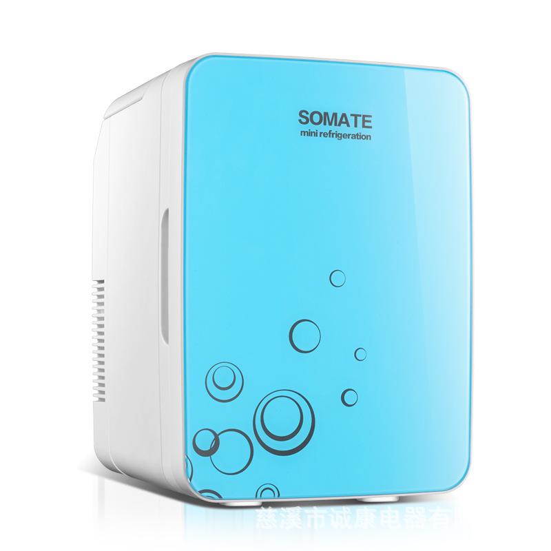 Somete 10L Mini Fridge: Compact Refrigerator for Dorm, Cosmetics, & Breast Milk Storage