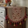 Luxuriöser bestickter Tischläufer Moderner europäischer Jacquard-Tischläufer Brokat-bestickte Tischdekoration Retro-europäischer Stil
