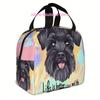 1pc, Miniature Schnauzer Love Printed Thermal Bag, Insulation Bag, Insulated Bag, No Food Contact, Suitable for Home, Restaurant