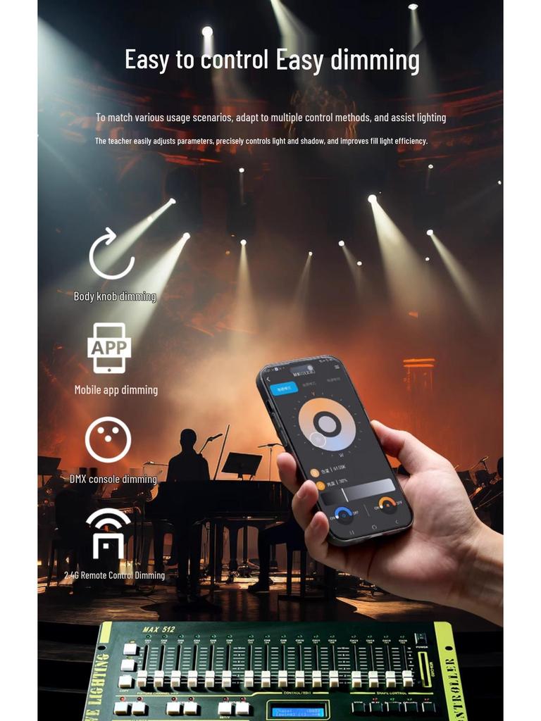 Yingbang Y500MAX Multi-DMX Stage & Live Room Fill Light