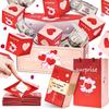 2024 Heart Style Surprise Pop-up Gift Box with Red Envelopes for Birthdays
