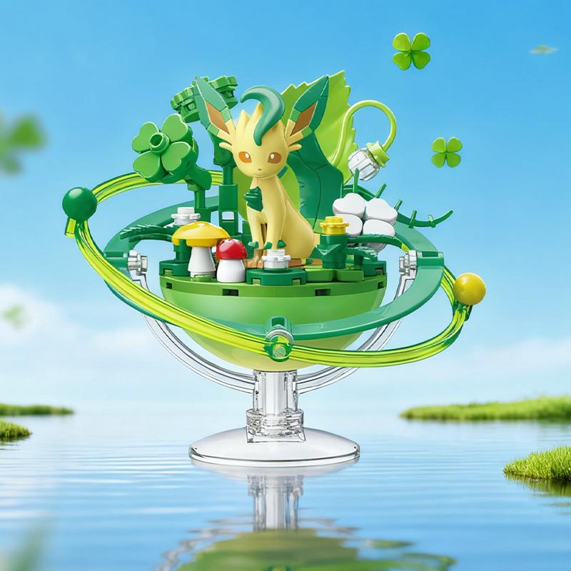 Keeppley Pokmon Cartoon Eevee Family Planet Series Puzzle Toy Splicing Model Desktop Ornament Collection Gift