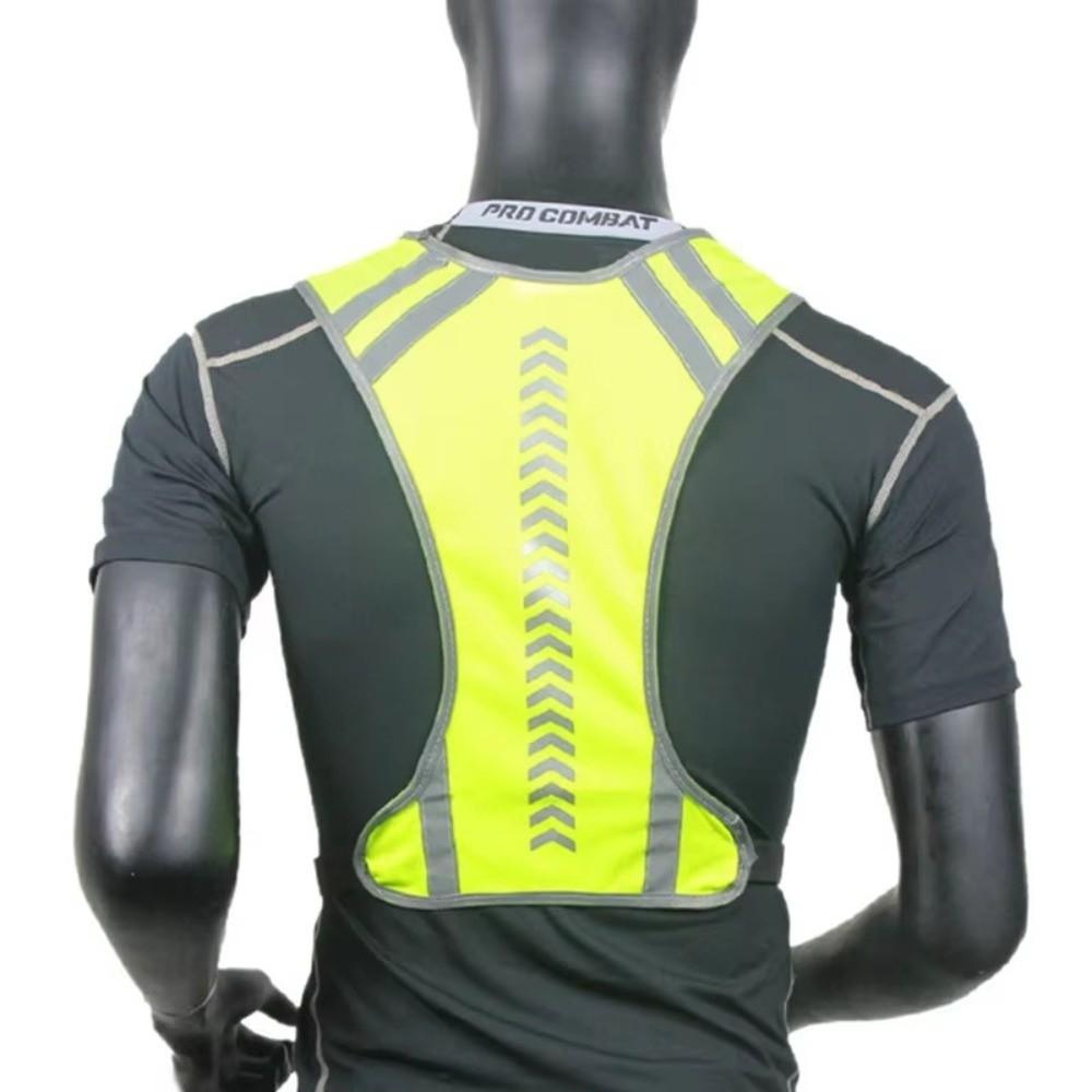 Reflective Cloth Reflective Vest Adjustable Fit Safety Jacket Protective Vest Running Jogging