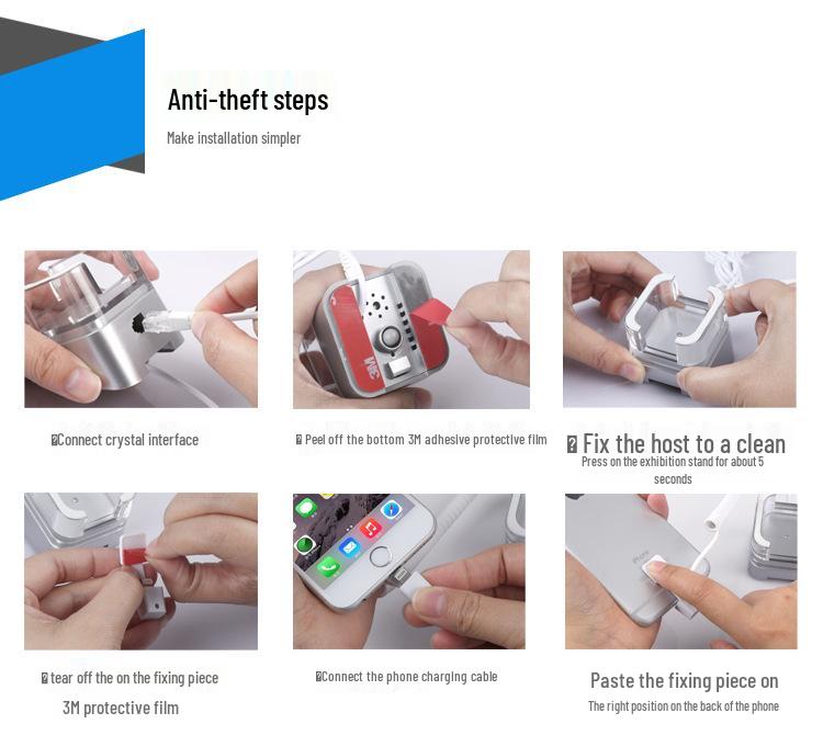 Handy Diebstahlsicherungs-Displayständer und Alarmsystem