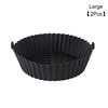 Silicone Basket Pot Tray Air Fryer Baking Tray Circular Air Fryer Liners Food Grade Non Stick Air Fryer Basket Reusable Oven Mat