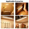Rechargeable LED Night Light with Motion Sensor for Closet Cabinet Wardrobe Lamp Kitchen Staircase Backlight 10/20/30/50cm