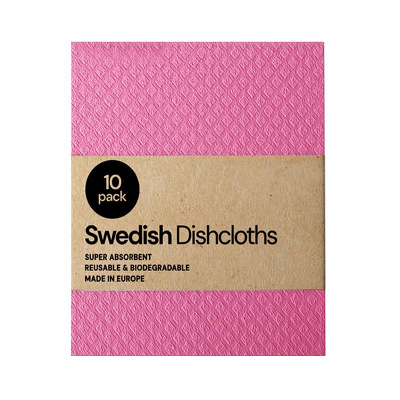 10Pc Dishcloth Magic Cleaning Cloth Kitchen Absorbent Rag Towel Cellulose Swedish Dishcloth Wood Pulp Sponge Reusable Dish Cloth