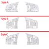 For Jaguar XE XF F-PACE E-PACE F-TYPE Aluminum Alloy Silver Car Steering Wheel Button Sequin Decorative Sticker Car Accessories