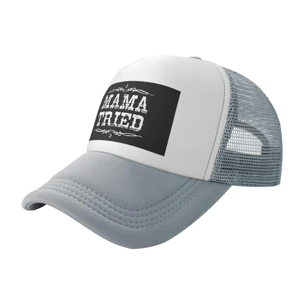 Mama Tried Retro Country Music Trucker Hat  Mesh Baseball Snapback Cap for Unisex Or Women Outdoors
