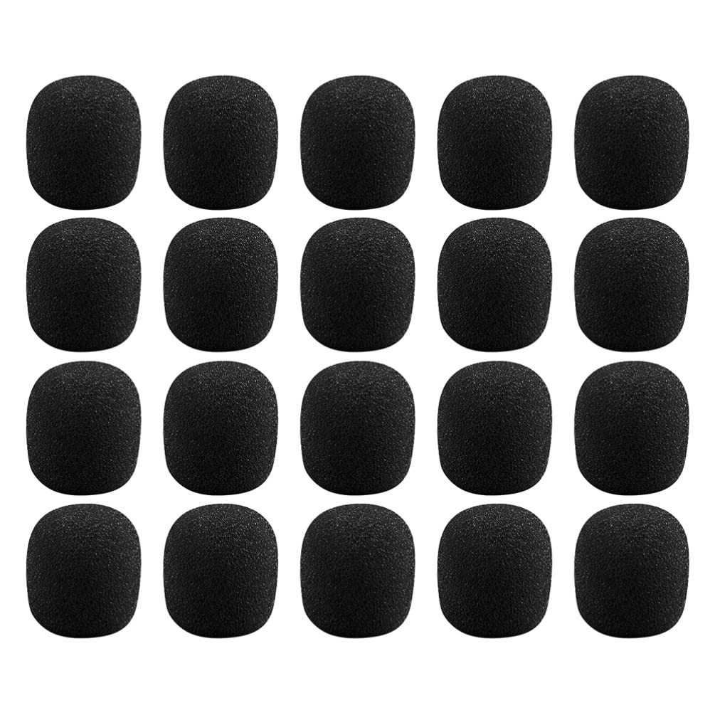 

iplusmile 40-Pack Microphone Sponge Covers, Flexible Lapel Microphone Protectors, Protect Against Moisture and Dirt, Practical and Durable