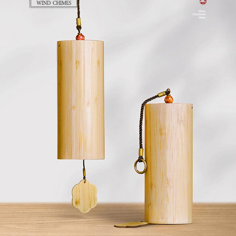 Hluru Windchime Bamboo 8 Rods Notes, Wind Chimes 8 Rods, Wind Bell Craft Outdoor, Garden Patio Zen Meditation, C G Am Dm Chord