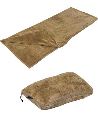 Sleeping Bag Envelope Type Fleece Sleeper Inner Sleeper Blanket VP161001K02 190cm X 75cm Blanket 2WAY Cushion Large Warm Lap Throw Storage Bag
