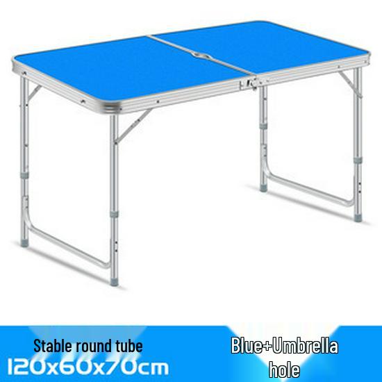 Portable Aluminum Alloy Folding Table and Chair Set for Outdoor Camping and Street Stalls