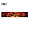 Halloween Courtyard Decorations Fence Banner, 118 x 20 Inch Large Yard Sign Banner Flag, Scary Durable Polyester Party Banners Backdrop Hanging