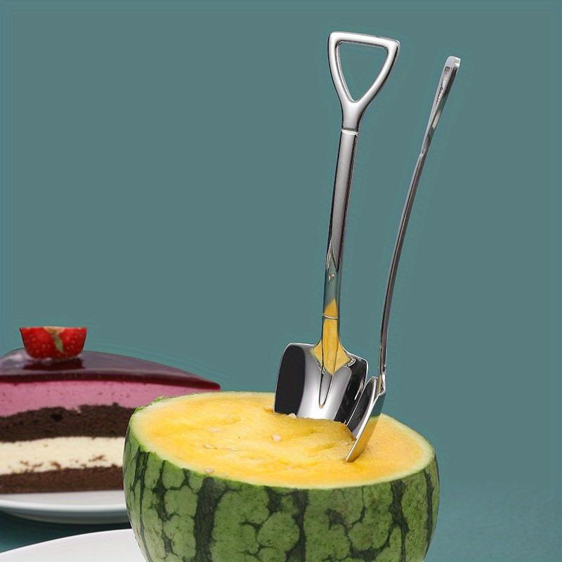 1PC Creative Shovel Spoon Stainless Steel Spoon Household Watermelon Scoop Dessert Ice Cream Scoop