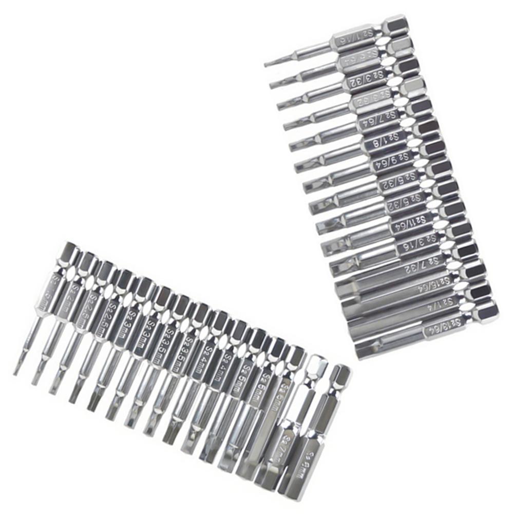 30 st Skruvmejselbits 1/4 sexkantsfäste Skruvmejsel 50 mm Skruvmejselbits Magnetisk Hylsnyckel Skruvmejsel Bits Hantverktyg