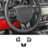 Carbon Fiber Steering Wheel Decor Cover Trim for Dodge Charger Challenger 09-14