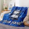 Custom Name Birmingham City Flannel Blanket, High quality Comfortable for All Seasons, Home Decor, Warmth and Comfort