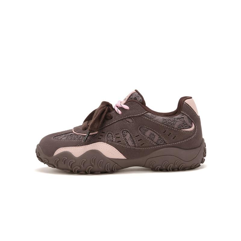 Cowhide Version Crescent Moon Ballet Inner Height Increase Casual Dad Shoes Bowling Girl