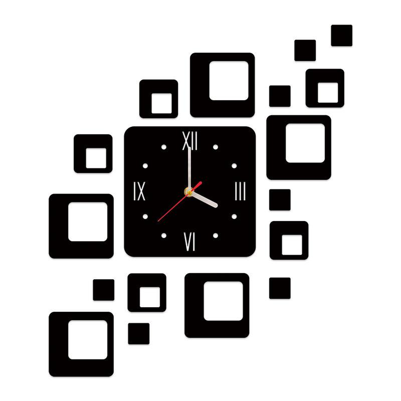 Moderne minimalistische Acryl-Wanduhr mit LED-Anzeige für Wohnzimmer- und Schlafzimmerdekoration