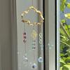 Natural Crystal Wind Bells Wind Chimes Sun Catcher Perfect Art Ornament Window Garden Hangings Ornaments Pendant