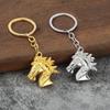 Vintage Metal 3D Horsehead Keychain Pendant Backpack Hangings Decoration Souvenirs Gifts