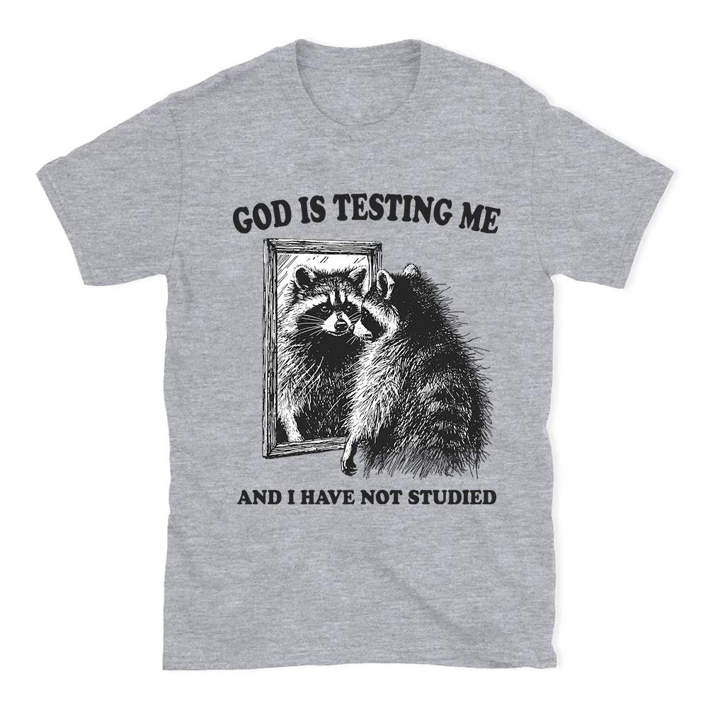 Das 2026 Sommer Neues Gott Testet Mich Unisex T-Shirt Ist Ein Trendiger Bestseller mit Rundhalsausschnitt und Aufdruck für Unisex und Damen