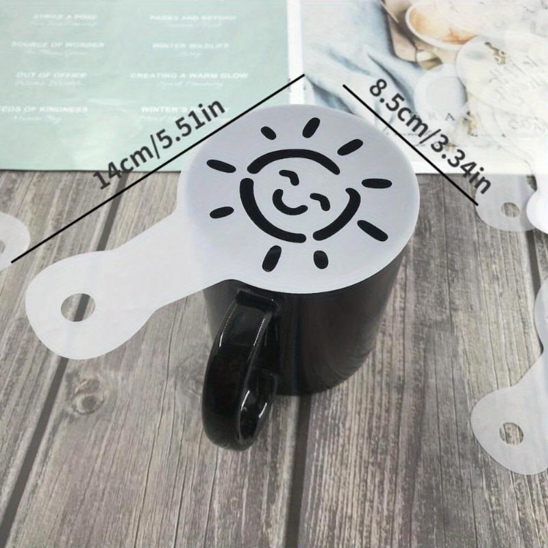 Professional DIY Latte Art Stencils Set for Coffee Cappuccino Cake Cookie Decorating Spray Painting Molds for Holiday Desserts