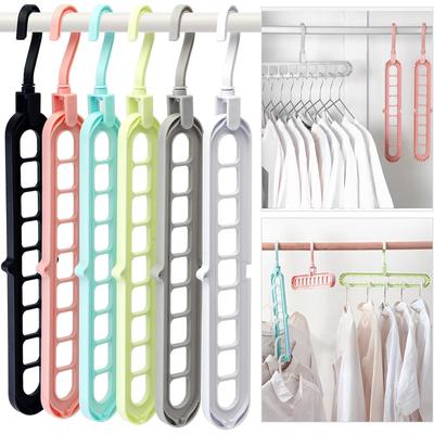 Schrankorganizer und Aufbewahrung, College-Wohnheimzimmer-Essentials, Magische platzsparende Kleiderbügel mit 9 Löchern Aufbewahrungsorganisation für Kleiderschrank
