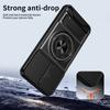 For Samsung Galaxy A26 5G Magnetic Case Ring Holder Foldable Kickstand TPU PC Phone Cover with Camera Lens Slider