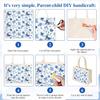 20 Pack 10 Styles Decoupage Paper Napk, Blue Floral Decorative Cocktail Toile Napk for DIY Crafting Birthday Party Baby Shower