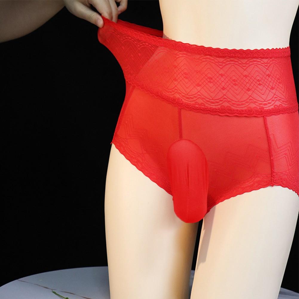 Lingerie Mens Underwear Mesh Panties Polyester Regular